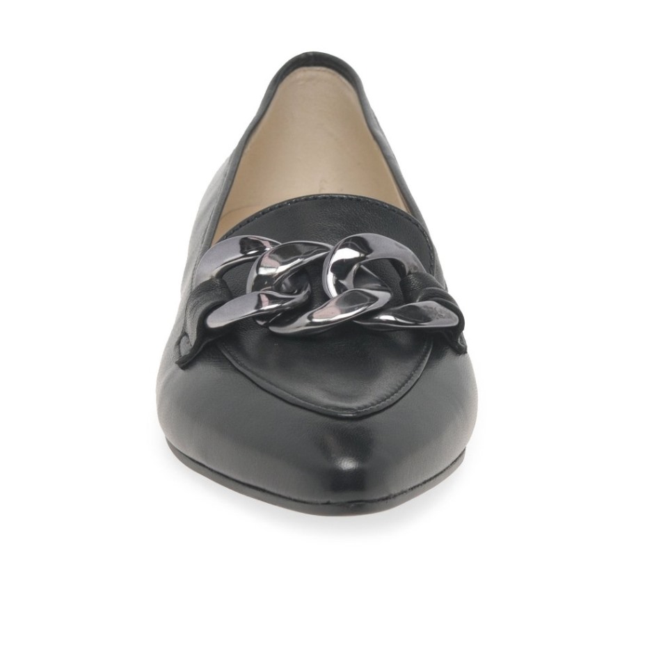 Carol Dames Chaussures En Cuir Noir Gabor | Exclusif